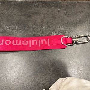 Lululemon Pink Keychain Strap